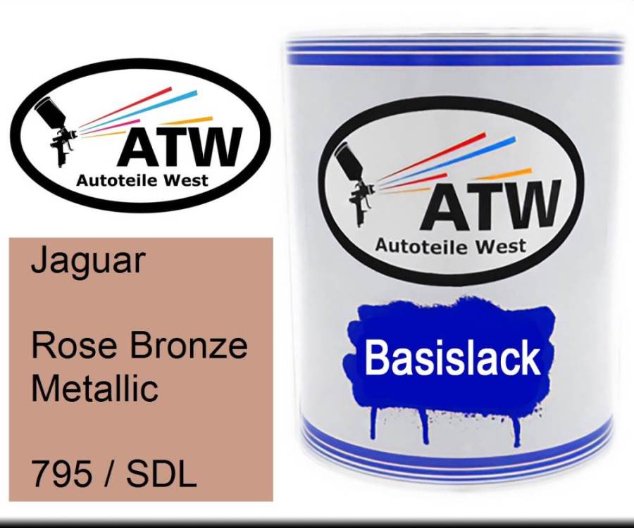 Jaguar, Rose Bronze Metallic, 795 / SDL: 1L Lackdose, von ATW Autoteile West.